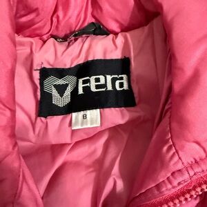Fera Women's Pink Insulated Puffer Jacket